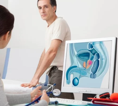 Varikosel hastası adam