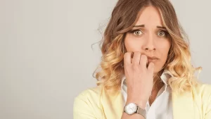 Fobi korkusu olan kadın