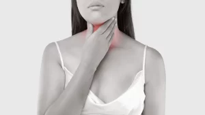 Tükürük Bezi İltihabı, Tümörü, Kanseri Sorunu Olan Kadın