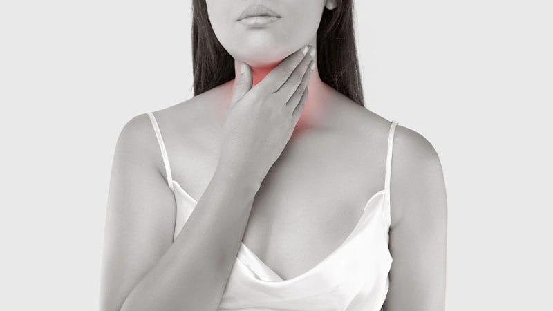 Tükürük Bezi İltihabı, Tümörü, Kanseri Sorunu Olan Kadın