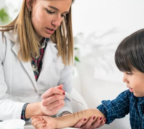 Çocuk alerjisi muayenesi