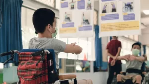 DMD hastalığı olan çocuk