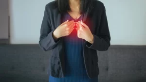 Manometri testi için bekleyen kadın