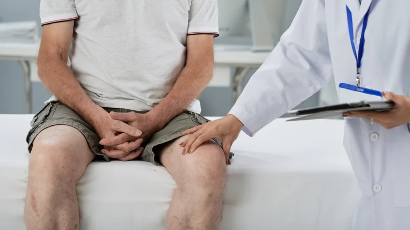 uyluk ağrısı çeken hasta