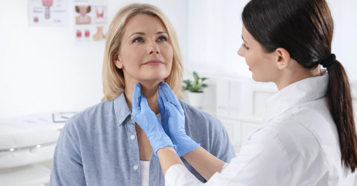 Tiroid nodüllerinin değerlendirilmesi için yapılan biyopsi işlemi.