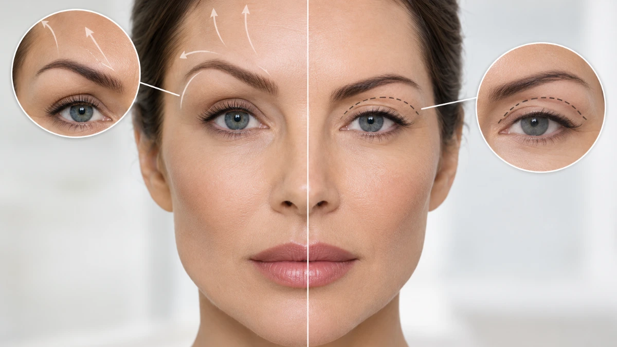 brow lift vs blepharoplasty